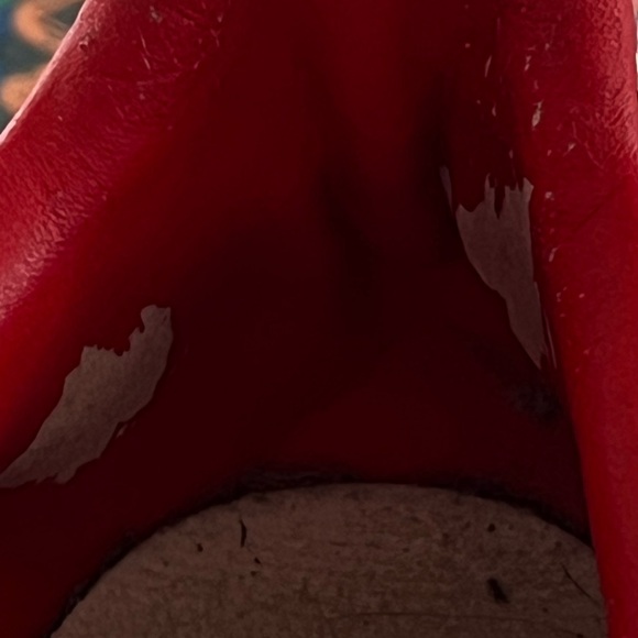 Adidas Campus white with red and blue stripes and red sole - Picture 8 of 10